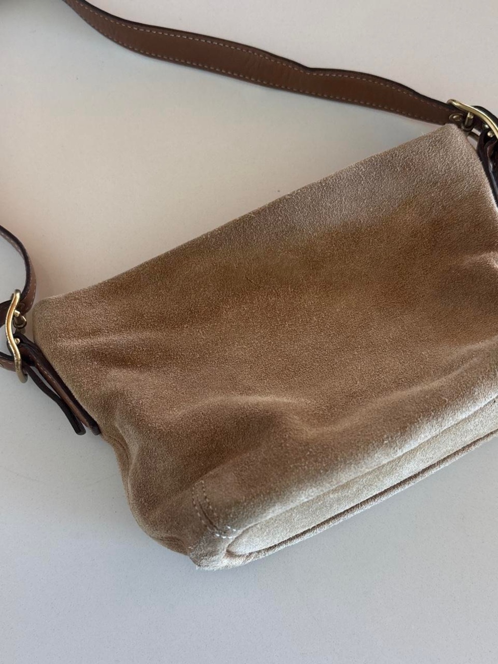 Coach Suede Camel Vintage Bag